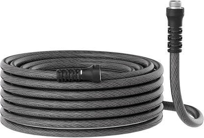 Garden Hose 75ft x 5/8",Flexible Water Hose,Lightweight Braided Hose with Swivel Handle,Leak-Free Connections, Male to Female Fittings, Kink Resistant Durable Hybrid Hose,Grey