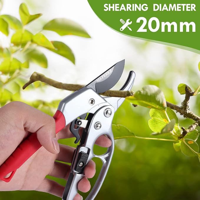 Premium pruning shears for gardening, Work 3 times easier, Pruners heady duty, Sharp garden clippers cuting florist flower, hedge, herb, rose, Indoor live plants, Arthritis weak hand snips