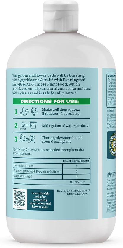 Pennington Easy-Dose Indoor Plant Food 2-3-2 16oz 32oz