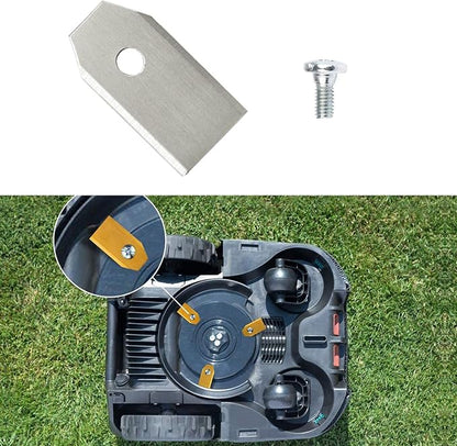(30Pack Blade Kit with Screws) Replacement Robotic Lawn Mower Cutting Blade for All Husqvarna Automower,Gardena McCulloch Robotic Lawnmower Mowing Lawn Mower Robot (Original)