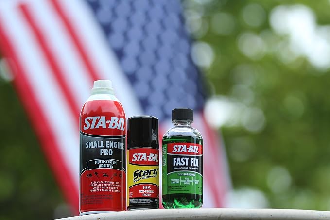 STA-BIL Fast Fix - Small Engine Treatment, Cleans Carburetors and Injectors, Fixes Rough Running Engines, Eliminates Water, Treats Up to 20 Gallons (22304), Green, 8oz (Pack of 2)