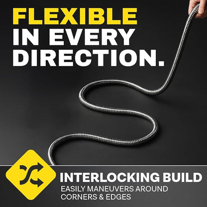 BIONIC STEEL 10Ft Short Garden Hose Extension Connector for Reel | 10 Ft x 5/8 In. Leak Proof Connection, Heavy Duty, Non Kinking, Flexible, Hose Extension