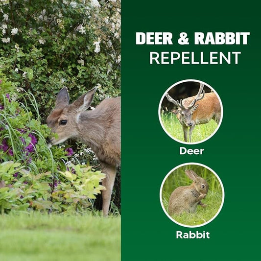 LAQDECDV Deer Repellent, Rabbit Repellent Outdoor, Deer Deterren for Yard & Garden, Bunny Repellent Balls, Keep Deer, Elk, Moose Away from Plant/Tree, Deer & Rabbit Repellant, 90 Days Protection-8P