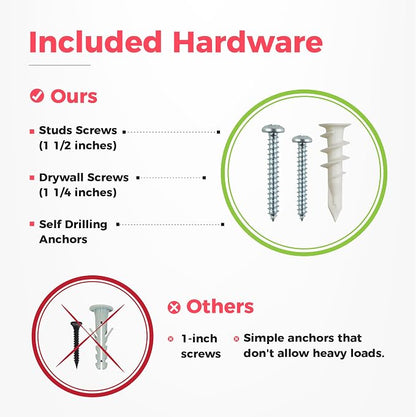 TIDYME Garage Wall Organizer | 80" Heavy-Duty Tool Storage Rack | Adjustable Double-Layer Hooks | 500 lbs Capacity | Carbon Steel Wall Mount Holder for Shovels, Rakes, Ladders & Power Tools