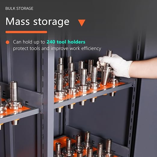 CAT/BT40 Large Capacity CNC Tool Storage Cabinet, CNC Tool Holder Vertical Drawer Cabinet for Warehouse Workshop Factory Garage Machining Centers