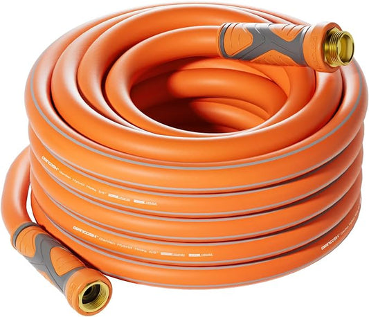 25 ft Garden Hose, Heavy Duty Water Hose, Flexible garden Hose, Lightweight Water Hose with Swivel Handle,3/4" Male to Female Fittings, Burst 600 PSI