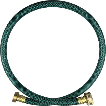 Darnassus PVC Garden Hose 1/2 Inch Green Heavy Duty Water Hose with Solid Brass Fittings,No Leaking, Flexible,for outdoors,Lawns,Patio (3 FT, Green, Brass Fittings)