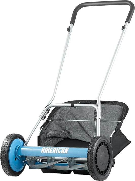 American Lawn Mower 2002-20 20" 5-Blade Reel Mower with Grass Catcher