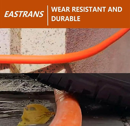 EASTRANS Female to Female Garden Hose 15 ft x 5/8", Heavy Duty Short Water Hose with 3/4" Solid Brass Connector, Flexible, Lightweight, Orange