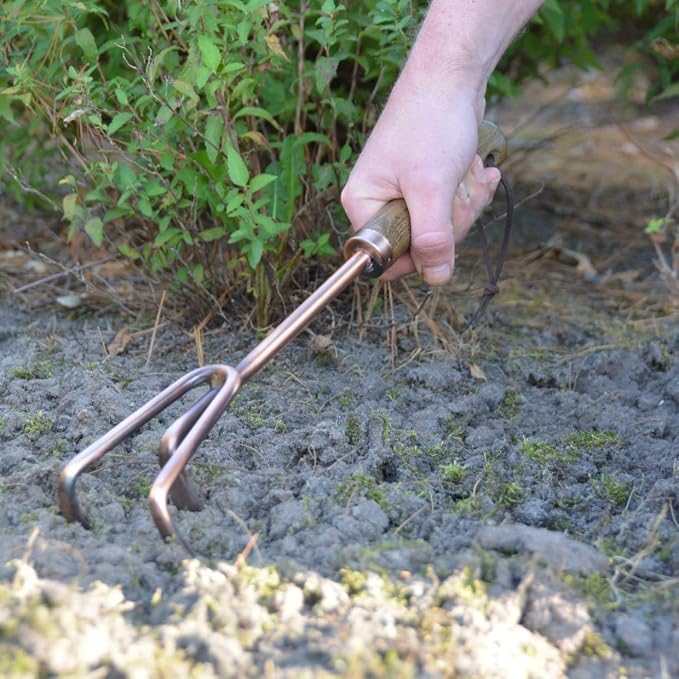 Esschert Design GT120 Copper Plated Rake Fork