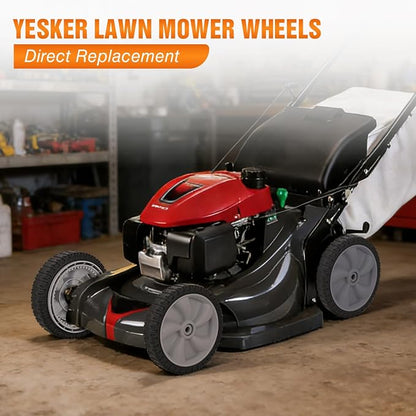Yesker Lawn Mower Drive Wheels Replacement 8 Inch 734-04581 634-0190A Assembly, Lawnmower Front Wheels Compatible with Craftsman, Yard Machines, Husky, MTD RM210 RM220, Troy-Bilt and More, 2-Pack