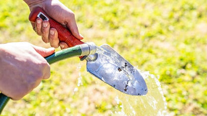 Garden Weasel 2-in-1 Rotary Cultivator + 3-Piece Hand Tools Combo Set