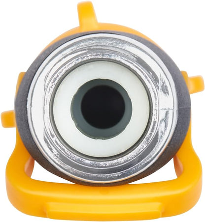 Melnor 65171AMZ Lever Flow Through Valve Connector Bundle, Yellow, Black, Grey, 1 Count (Pack of 2)