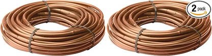 Rain Bird Emitter Tubing, 1/4" | Pressure Compensating | 6" Spacing | 50 ft Roll | Brown