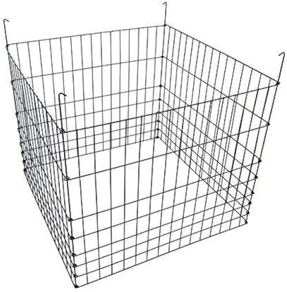 Garden Wire Compost Bin 36x36x30 inches, Black, Garden Bed Fencing