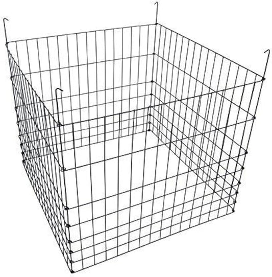 Garden Wire Compost Bin 36x36x30 inches, Black, Garden Bed Fencing