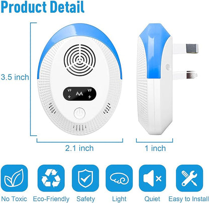2026 Upgraded Mouse Repellent, Ultrasonic Pest Repeller, Home Indoor Pest Repellent for Insect, Roach, Spider, Ant, Bug, Rodent, Mouse, Bugs, Mosquito, Mice, 6 Packs
