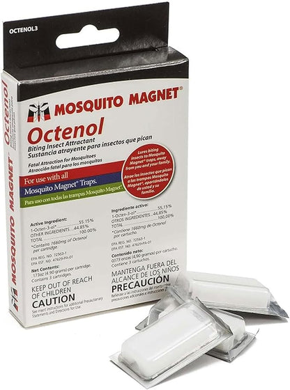 Mosquito Magnet Octenol Biting Insect Attractant - Attract Mosquitoes to Trap and Increase Insect Catch Rates - OCTENOL3 - 63 Total Days of Protection - 3 Lures