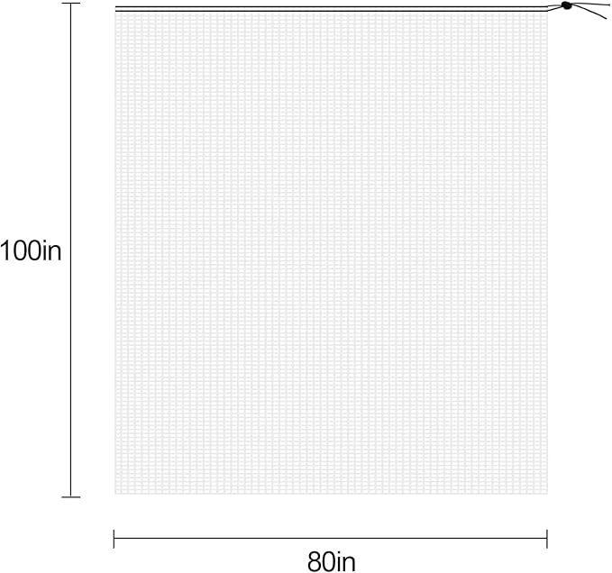 PURPLE STAR 1N 6 x 7 Feet Insect Bird Barrier Netting Mesh with Drawstring, Garden Bug Netting Plant Cover for Protect Plant Fruits Flower from Insect Bird Eating