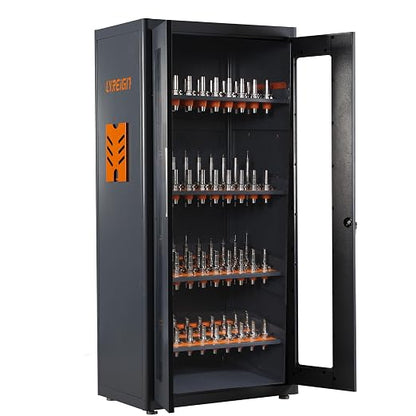 CAT/BT40 Large Capacity CNC Tool Storage Cabinet, CNC Tool Holder Vertical Drawer Cabinet for Warehouse Workshop Factory Garage Machining Centers