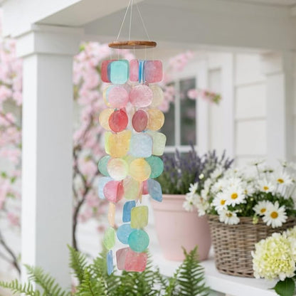 Solange & Frances Rainbow Wind Chimes for Outside. Colorful Windchime Outdoors, Wind Chimes House Decor. Unique Birthday Gifts for Women, Gifts for Mom, Gift for Men