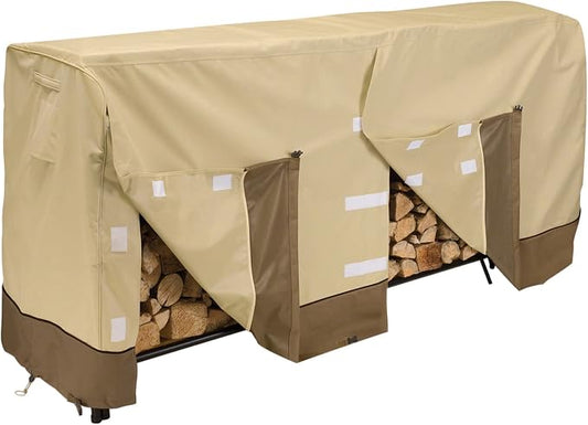 Classic Accessories Veranda Water-Resistant 8 Foot Log Rack Cover, Patio Furniture Covers