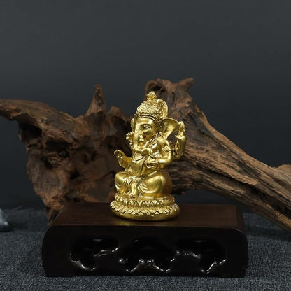 Lord Ganesha Buddha Statue - Elephant God Sculptures Ganesh Figurines | Man-made Stone Home Garden Buddha Decoration Statues