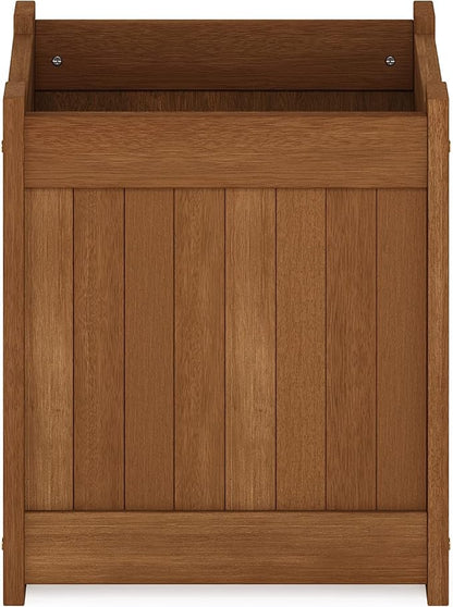 Furinno FG16450 Tioman Hardwood Flower Box, One-Pack, Natural
