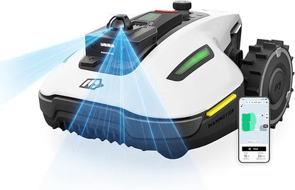 (2026 Upgrade) Mammotion YUKA mini 2 1000H Robotic Lawn Mower, for 0.25 Acre, 360° LiDAR + AI Vision, 45% Slope, DropMow, Smart Battery Management,Cutting Heights 2.0"-3.5"