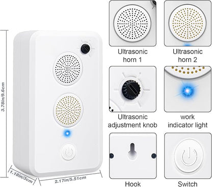 2026 Ultrasonic Bird Repellent Devices Outdoor Bird Repellent for Attic,Rechargeable Pigeon Deterrent Ultrasonic Bat Repellent Indoor to Keep Birds Away from Porch,Yard,Garden,Balconies