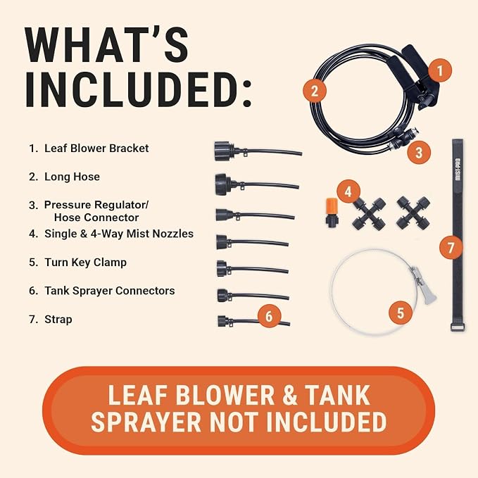 Pesticide Sprayer - Insecticide and Mosquito Mister System - Pest Control System for Fleas, Ticks, and Mosquitos - Mist-PRO Universal Adapter Kit