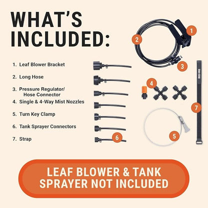 Pesticide Sprayer - Insecticide and Mosquito Mister System - Pest Control System for Fleas, Ticks, and Mosquitos - Mist-PRO Universal Adapter Kit