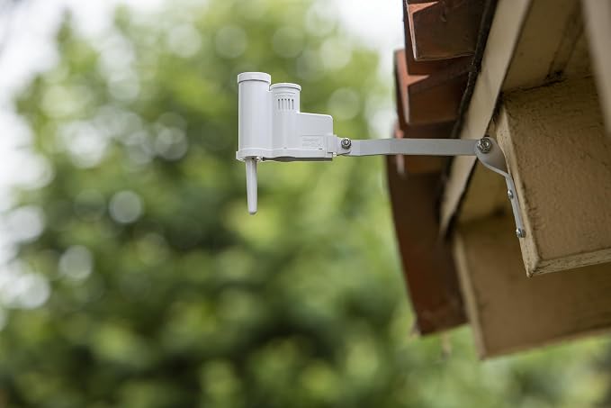 Hunter Rain-Clik WRCLIK Wireless Rain/Freeze Sensor for Sprinkler System | Wireless rain/freeze shutoff sensor for most sprinkler controllers; gutter, wall, fence, or eave mounting