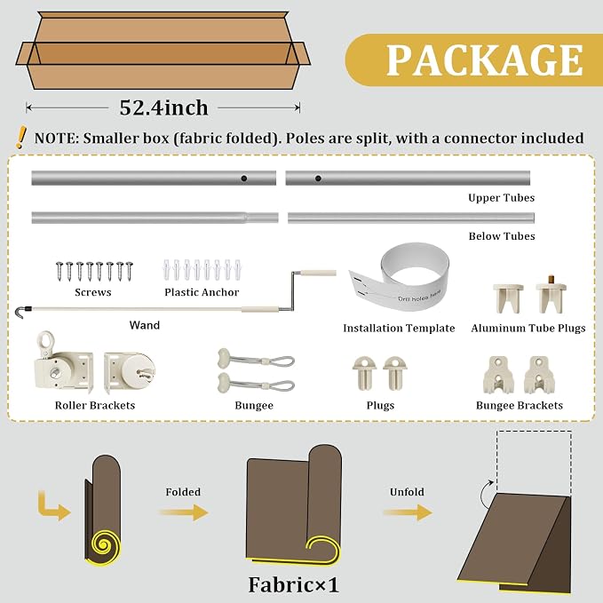 Shade&Beyond Outdoor Roller Shades with Splicing Design, 8' W x 8' H Cordless Patio Roll Up Blinds, Exterior Shade Cloth Roll for Porch, Gazebo, Pergola, Balcony, White