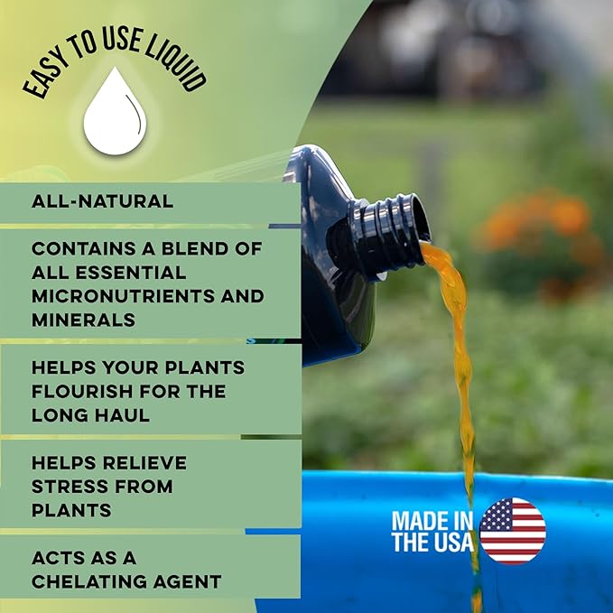Microbe Life Hydroponics Premium Vitamins & Amino Acids Essential for Maximum Plant Growth and Root Uptake, Use with Any Feeding Systems Including Hydroponics or Soil, 16 Ounces