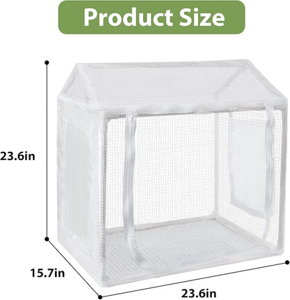 Mini Greenhouse for Indoor Plants, Fully Enclosed Mini Indoor Greenhouse with Top Opening, Waterproof Small Indoor Greenhouse for Nursery & Germination