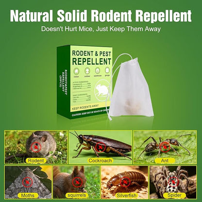 20 PCS Mouse Repellent Balls, Peppermint Oil Pest Control Repeller for Rodent Rat Roach Ant Squirrel Indoor & Outdoor, Natural Mice Deterrent Pet & Family Safe Alternative to Traps Mothballs & Poison