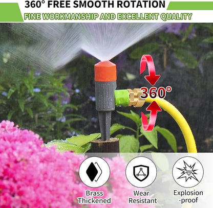 Boltigen Garden Hose Swivel Connector, 3/4GHT Garden Hose Swivel Fitting, 360 Degree Male to Female Hose Adapter for Outdoor