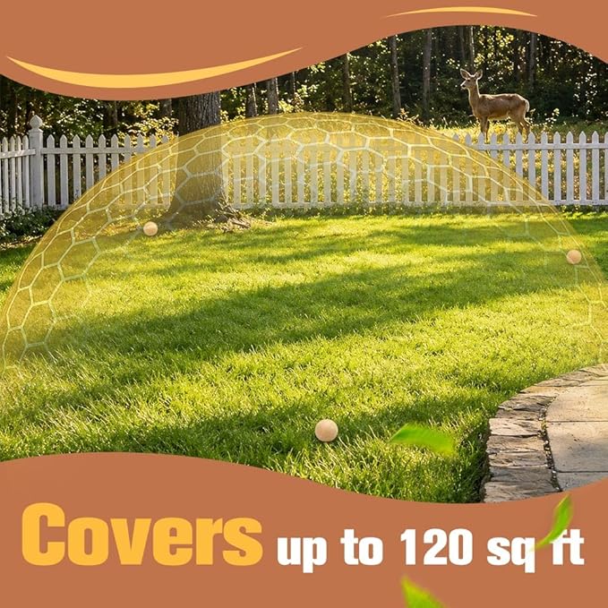 Deer Repellent for Plants, Rabbit Repellent Outdoor, Deer and Rabbit Repellent for Plants, Garden, Trees, Deer Away Safe for People, Pets and Plants, Lasts Up to 60 Days 8 Packs
