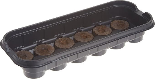 Jiffy Seed Starting Windowsill Greenhouse with 12 Biodegradable 36mm Peat Pellets (J312)