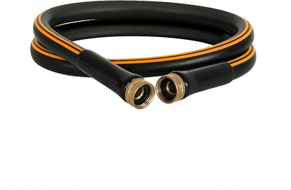 Atlantic 5 ft Female to Female Garden Hose, Black 5/8" Leader Water Hose | Perfect for Hose Reels & Dehumidifiers – with Solid Brass Connectors