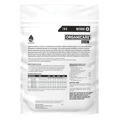 Botanicare Organicare Grow - Organic and Natural Granular Fertilizer for the Vegetative Stage, 5 lbs.