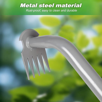 Walensee Weed Puller Tool - Durable Weeding Tool for Dandelions & Crabgrass | Manganese Steel 5-Tine Head, Ergonomic Rubber Grip, Efficient Uprooting, Ideal for Vegetable Gardens & Backyards