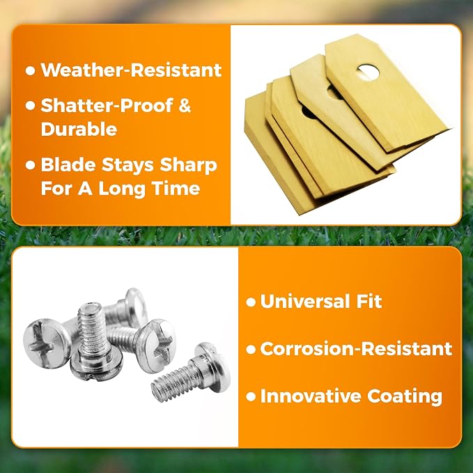 Replacement Robot Mower Blades, Compatible with Hu-sqvarna Auto-Mower, Gardena, Segway Navimow Robotic Mower (9PCS)