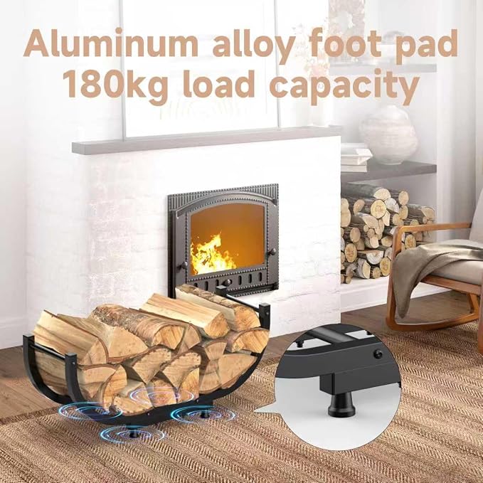 Firewood Rack Outdoor, 29 inch, Firewood Storage Holder Indoor, Log Holders for Firewood