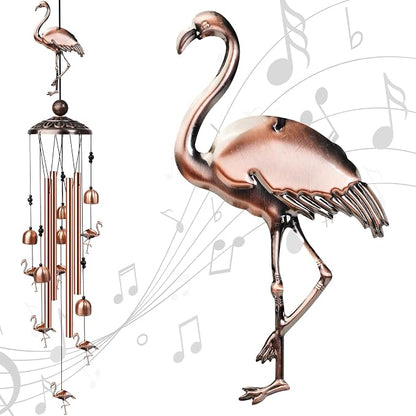 35" Flamingo Wind Chimes, Decorative Outdoor Wind Chime, Gifts for Women Mom Grandma