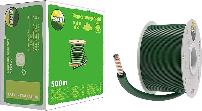 RASENFREUND 500 m Boundary Cable for Robotic Lawnmower, Lawn Mower, Lawn Robot Accessory Set, Boundary Wire for Search Cable, Compatible with Gardena/Bosch/Husqvarna/Worx/Honda, Diameter 2.7 mm