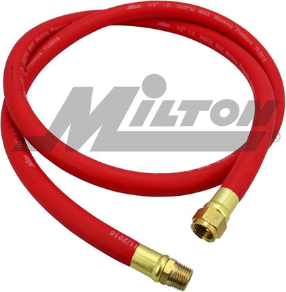 Milton 2780-6LH 6 Foot 1/2" EPDM Rubber Leader Hose