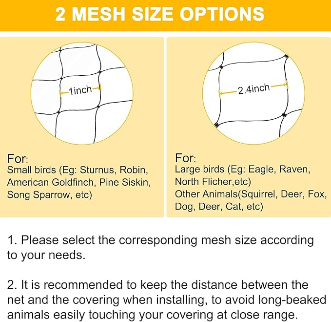 BSTPCOO Bird Nets 25'x100' with 1" Mesh Nylon Poultry Netting Heavy Duty Aviary Net Chicken Coop Netting, Garden Netting Deer Fence for Fruit Tree Trellis Net