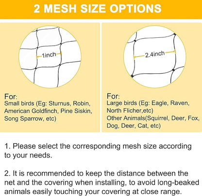 BSTPCOO Bird Nets 25'x100' with 1" Mesh Nylon Poultry Netting Heavy Duty Aviary Net Chicken Coop Netting, Garden Netting Deer Fence for Fruit Tree Trellis Net